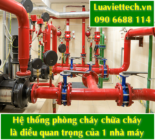 pccc cho nhà máy với hệ thống báo cháy, chữa cháy đạt chuẩn từ Luaviettech.vn