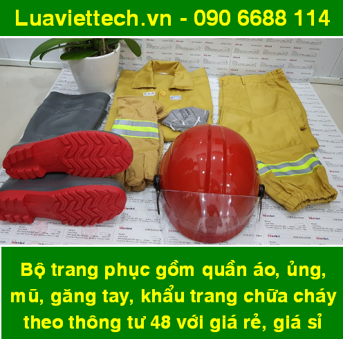 Quý khách cần tư vấn, báo giá, giao hàng nhanh sản phẩm bộ quần áo chữa cháy thông tư 48, gọi ngay: 090 6688 114 - Luaviettech.vn hân hạnh phục vụ.