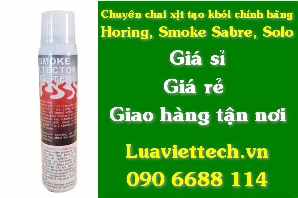 Chai xịt tạo khói HORING AH-03151 và chai xịt tạo khói Smoke Sabre giá rẻ giá sỉ Luaviettech.vn là cửa hàng chuyên bán chai xịt tạo khói HORING AH-03151 và chai xịt tạo khói Smoke Sabre giá rẻ giá sỉ giao hàng tận nơi nhanh chóng tại tpHCM và toàn quốc. Quý khách mua Chai xịt tạo khói HORING AH-03151 và chai xịt tạo khói Smoke Sabre cũng như các loại chai xịt tạo khói khác số lượng nhiều, khách sỉ, đại lý, nhà thầu luôn có giá tốt hơn, tiết kiệm hơn.