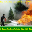 3 Bước sử dụng bình cứu hỏa (bình chữa cháy) dập tắt đám cháy