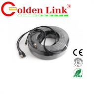 Cáp camera Golden Link RG59-M10 đúc sẵn dây nguồn và jack BNC